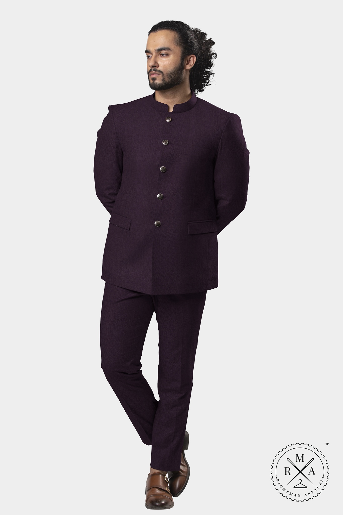 Mardi Gras Colour Jodhpuri Suit SU317